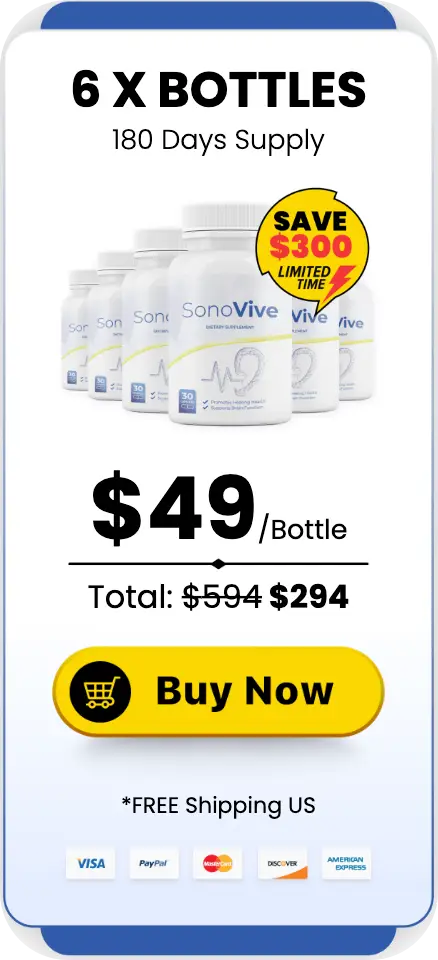 SonoVive Buy 6 Bottles